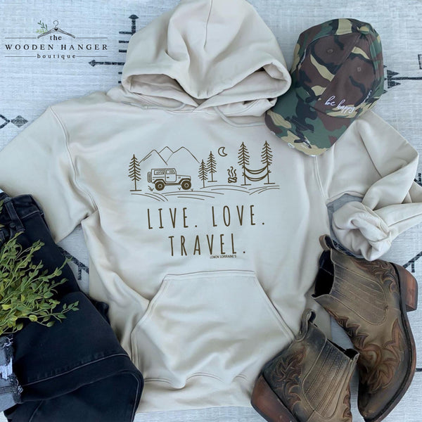 Live Love Travel Hoodie